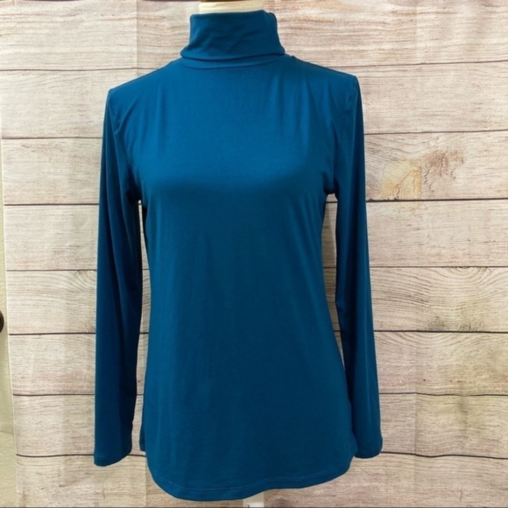 Runway Ready Pullover Turtleneck Long Sleeve Top Size Small